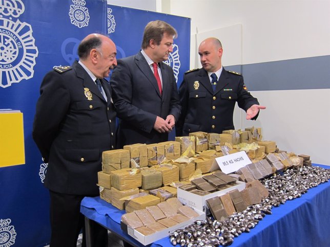 Policía Nacional interviene en Logroño 95,5 kilos de hachís