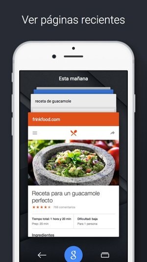 Google search para iOS