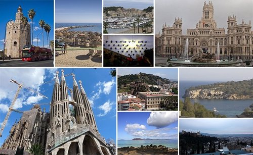 Principales destinos España