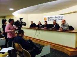 Las asociaciaciones agrarias se han reunido este viernes en Lleida.