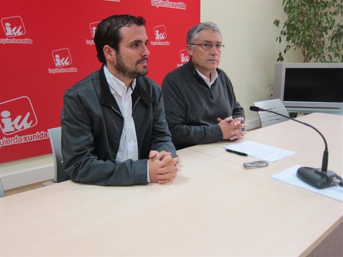 Garzón y Orviz, en rueda de prensa. 