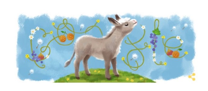 Platero y yo, Doodle de Google