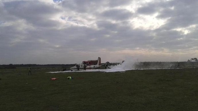 Momento del fuselaje en el aeródromo 