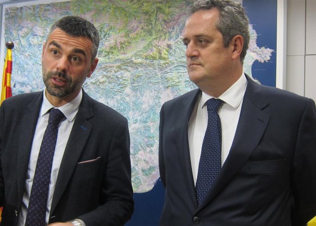 El conseller Santi Vila y el teniente de alcalde Joaquim Forn