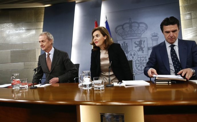 Pedro Morenés, Santamaría y José Manuel Soria