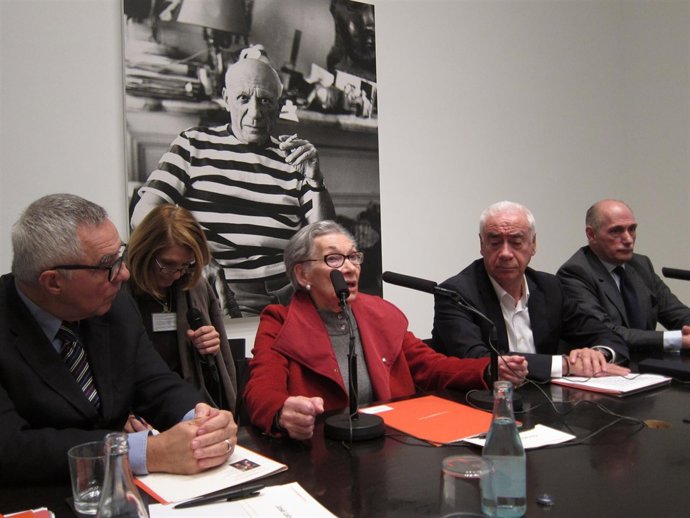 José Lebrero, Christine Ruiz-Picasso, Luciano Alonso y Bernard Ruiz-Picasso