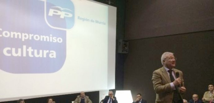 Valcárcel en la reunión sectorial del PP de Cultura