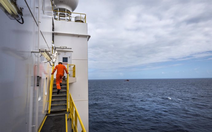 Plataforma de extracción de petroleo