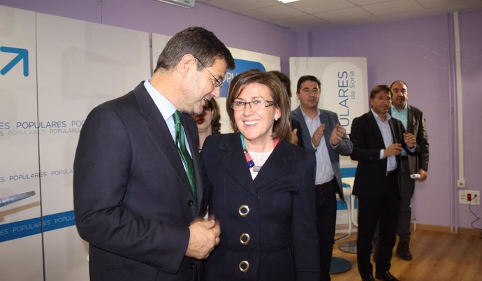 El ministro Rafael Catalá en la clausura del foro del PP de Soria