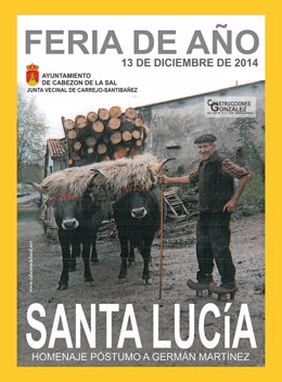 Cartel de la feria de Santa Lucía 2014
