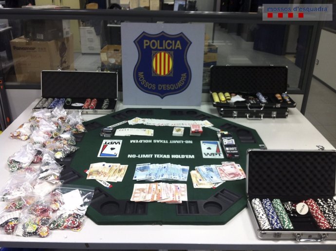 Partida ilegal de póquer desarticulada en Mataró