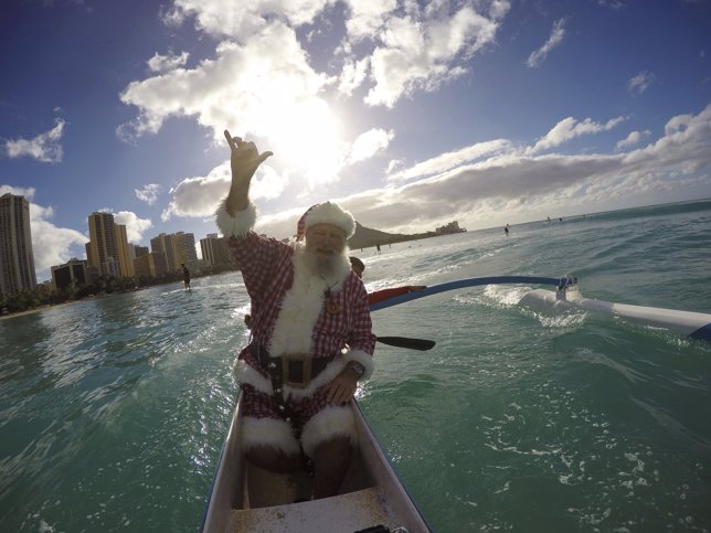 Papá Noel en Hawai