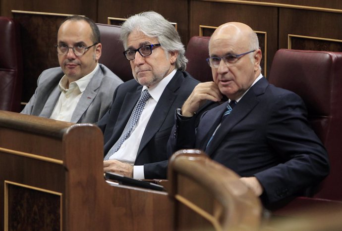 Duran i Lleida, Josep Sánchez Llibre y Carles Campuzano, diputados de CIU
