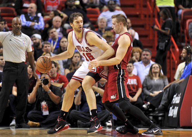 Pau Gasol en el Chicago Bulls - Miami Heat