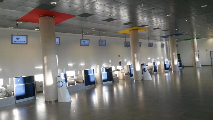 Imagen de mostradores en el aeropuerto de Castellón