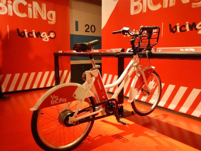Bicicleta del Bicing eléctrico de Barcelona
