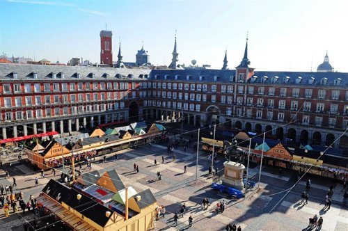 Plaza Mayor de Madrid en navidad