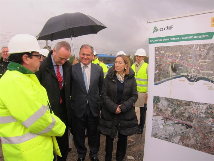Visita a las obras para enlace de Ford con el Corredor Mediteráneo