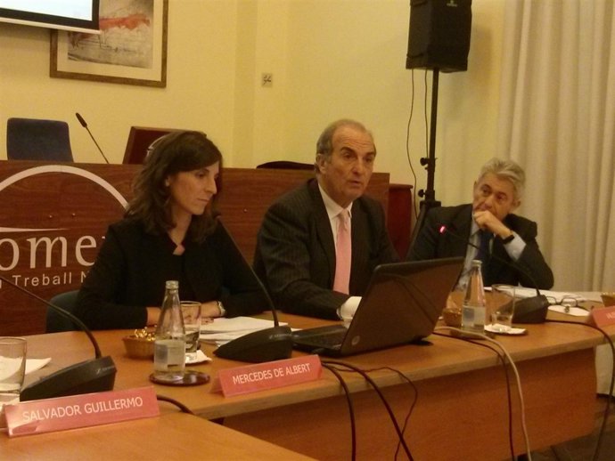 La abogada M.De Albert, J.Gay de Montellà y V.Pich