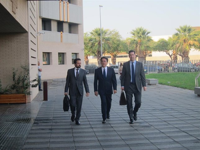 Calatrava cuando acudía a declarara al juzgado