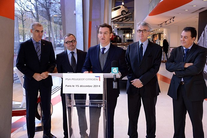 ENVIAMOS FOTOS DA NOTA:A DIRECCIÓN DE PSA COMUNICA A FEIJÓO EN PARÍS QUE OS NOVO