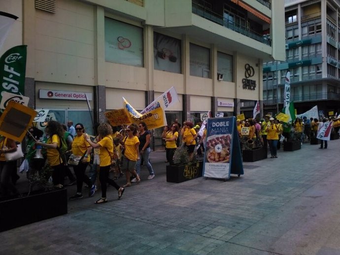 Manifestación de los monitores del plan de choque