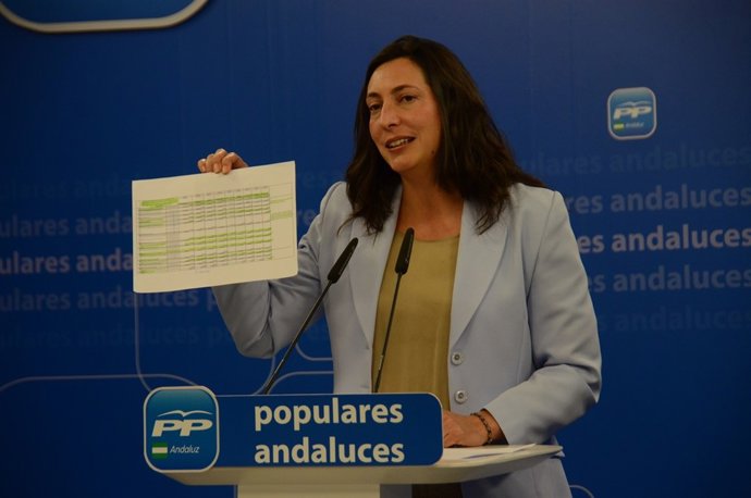 Dolores López Gabarro en rueda de prensa