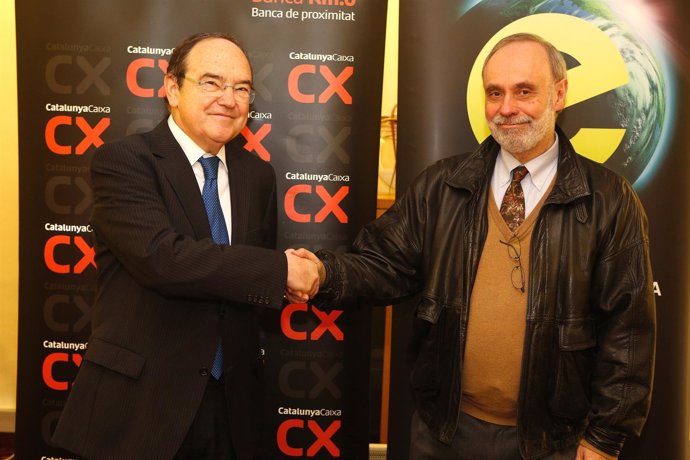 Ferran Sancho (UAB) y José Carlos Pla (CatalunyaCaixa)