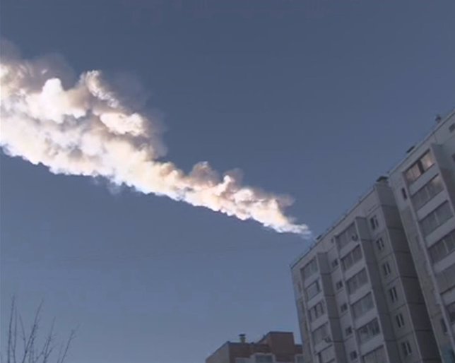 Lluvia de meteoritos en la región de los Urales, en Rusia