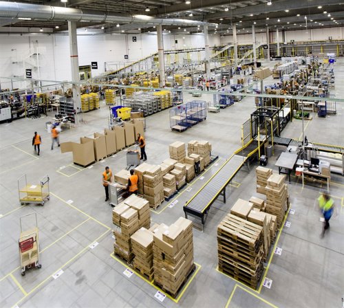 Centro logístico de Amazon.Es 
