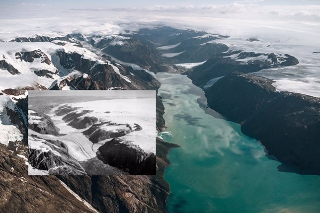 Retroceso de glaciares en Groenlandia