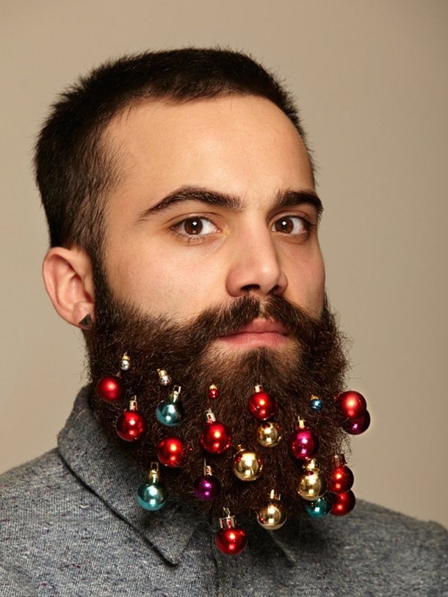 Beard baubles: accesorios de Navidad para la barba