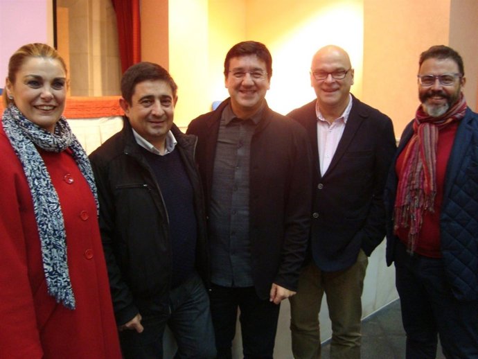 El exalcalde de Vitoria con Francisco Reyes y Manuel Fernández