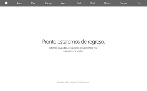 Apple Store online rusa caída