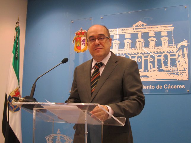 Valentín Pacheco, portavoz del Ayuntamiento de Cáceres