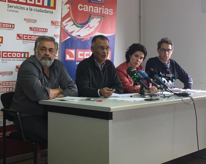 Rueda de prensa de CCOO Canarias