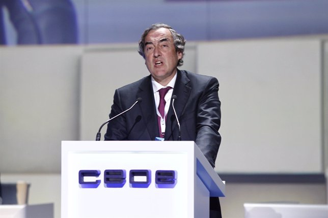 Juan Rosell tras ser reelegido presidente de la CEOE