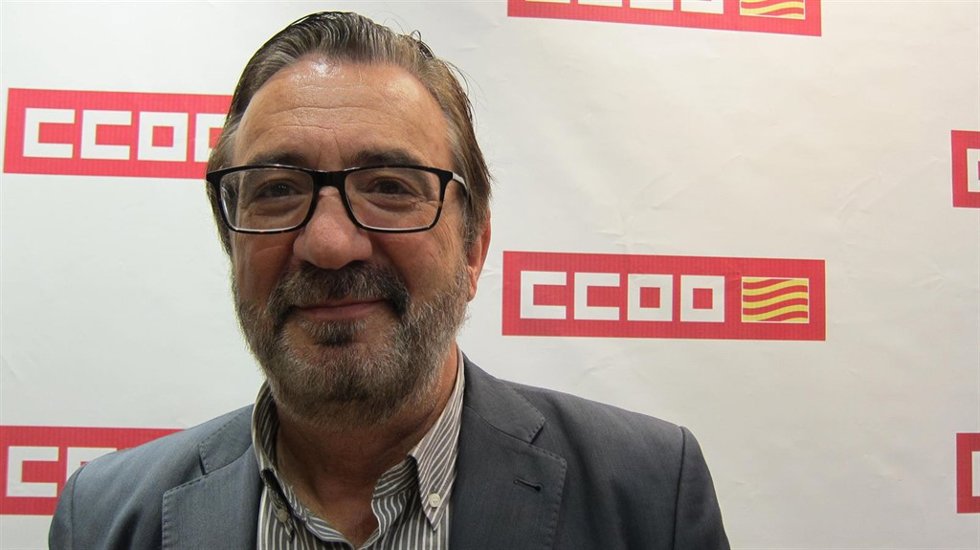 El secretario general de CC.OO. En Aragón, Julián Buey