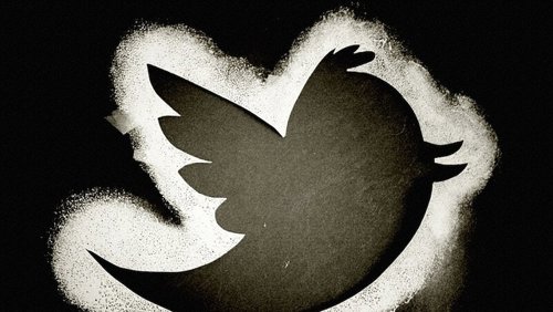 Logotipo de Twitter en color negro