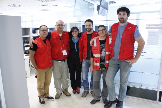 Un equipo de Emergencias Cruz Roja Española