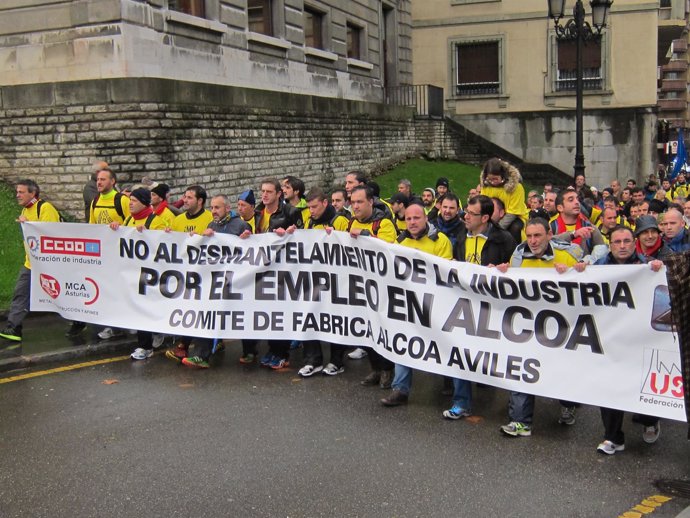 Trabajadores de Alcoa 