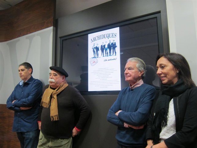 Por la izquierda, Navarro, Claudio, Tino e Inmaculada González. 