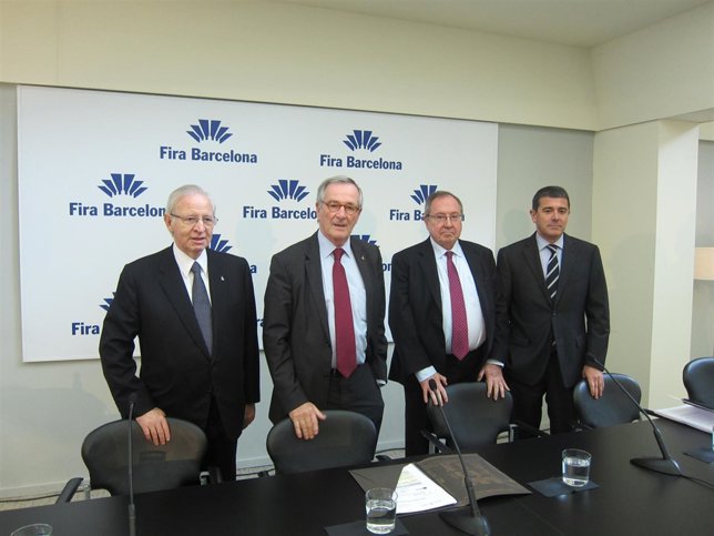 Miquel Valls, Xavier Trias, Josep Lluís Bonet y Agustí Cordón