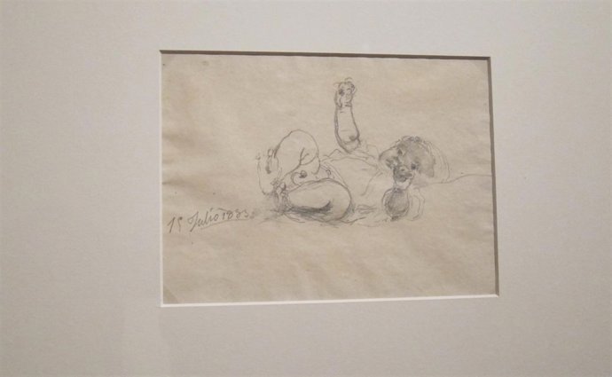 Uno de los bocetos de Ignacio Pinazo Camarlench donados al San Pío V