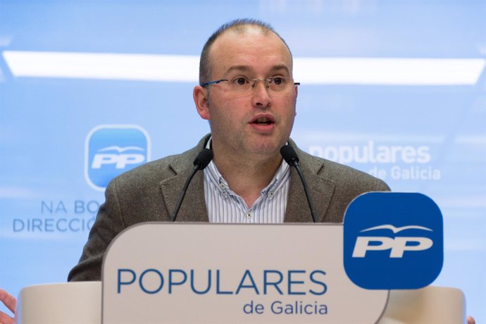 Miguel Tellado en rolda de prensa