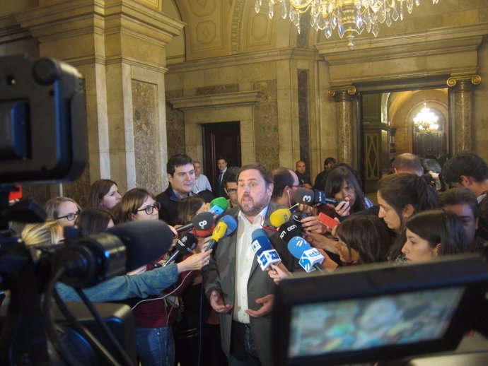 El presidente de ERC, Oriol Junqueras.