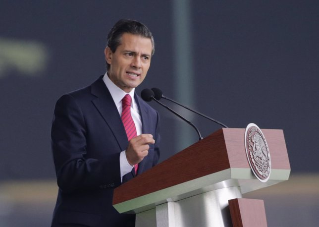 Enrique Peña Nieto durante el aniversario de la Revolución Mexicana