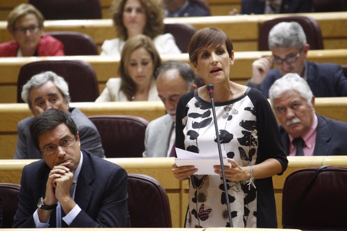 María Chivite, portavoz del PSOE en el Senado