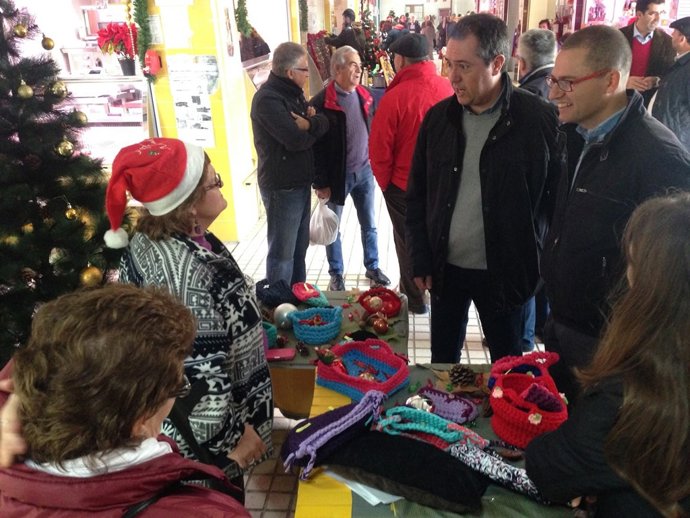 Espadas durante la visita