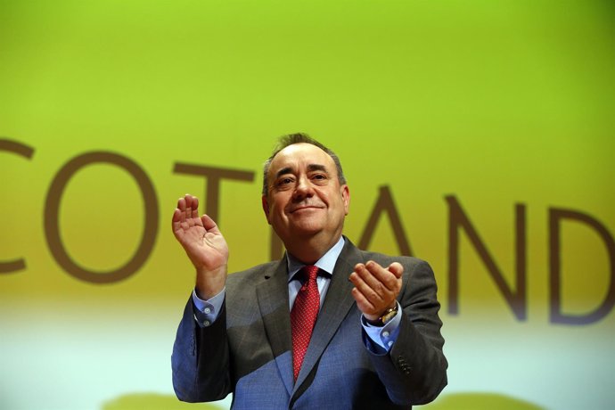 El líder nacionalista escocés Alex Salmond